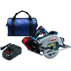 Bosch PROFACTOR 18V Strong Arm Connected-Ready 7-1/4" Circular Saw Kit with Track Compatibility & CORE18V 8.0 Ah PROFACTOR Performance Battery