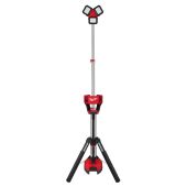 M18 18V Lithium-Ion Cordless ROCKET Tower Light/Charger, versatile and portable with adjustable height, tool only for job site illumination